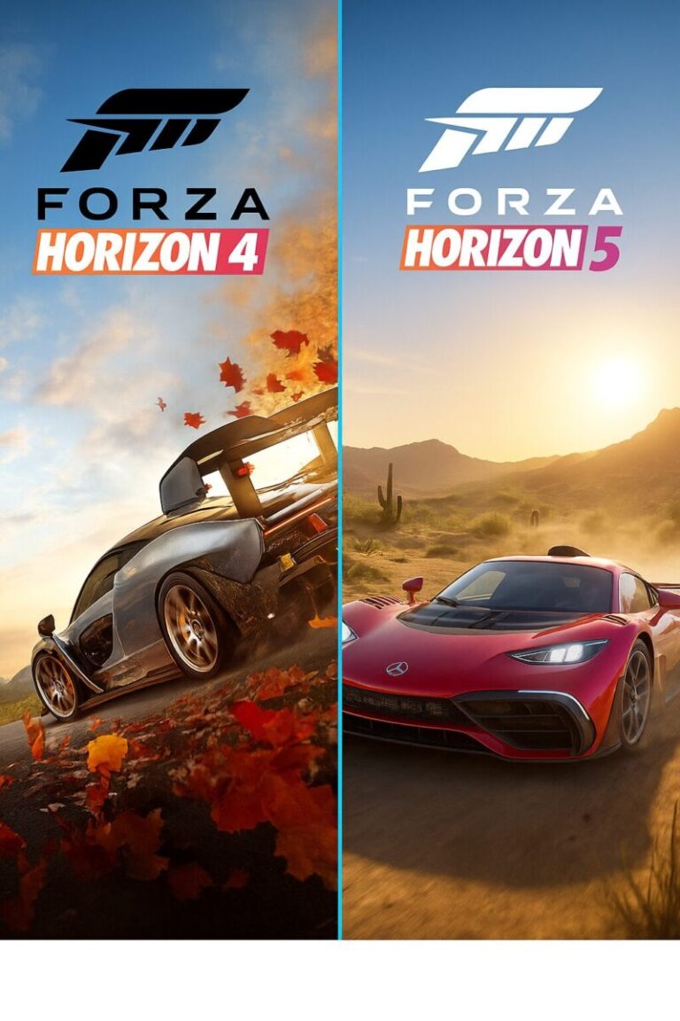 Realistic digital artwork of two racing game
